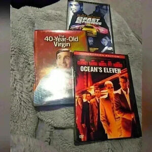 Ocean's Eleven, 40  year old virgin, 2fast 2furious DVD bundle